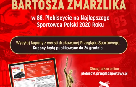 Bartosz Zmarzlik nominowany w 86. Plebiscycie na Najlepszego Sportowca Polski
