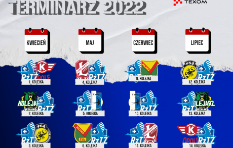 Znamy terminarz na sezon 2022!